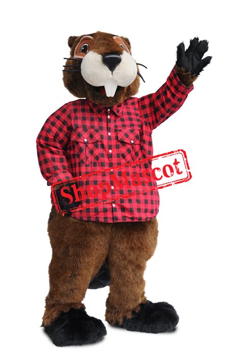 Beaver mascot suit